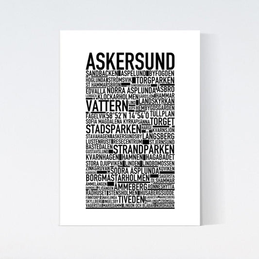 Askersund Text Poster