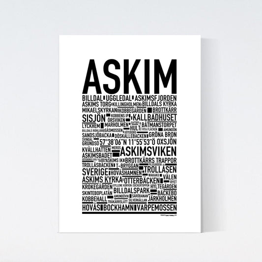 Askim Text Poster