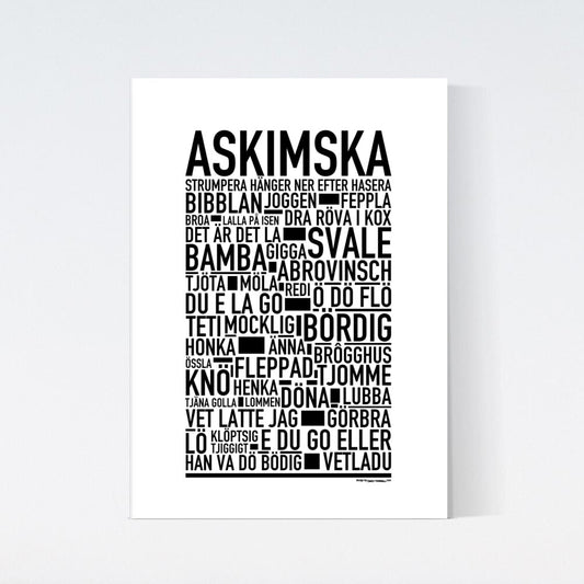 Askimska Dialekt Text Poster