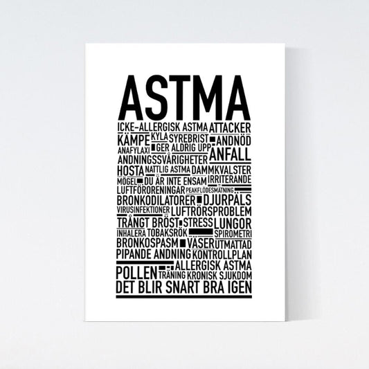 Astma Text Poster