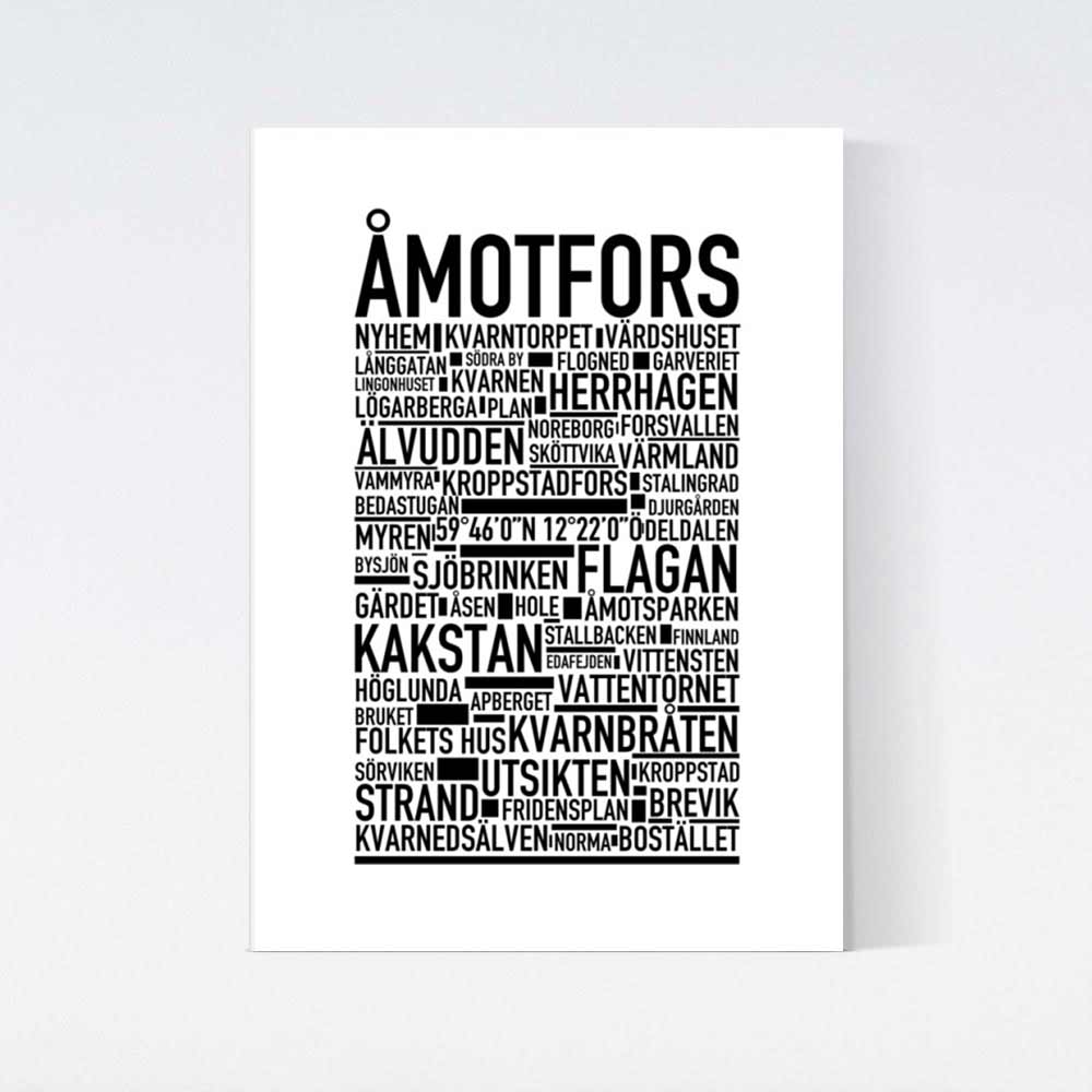 Åmotfors Text Poster