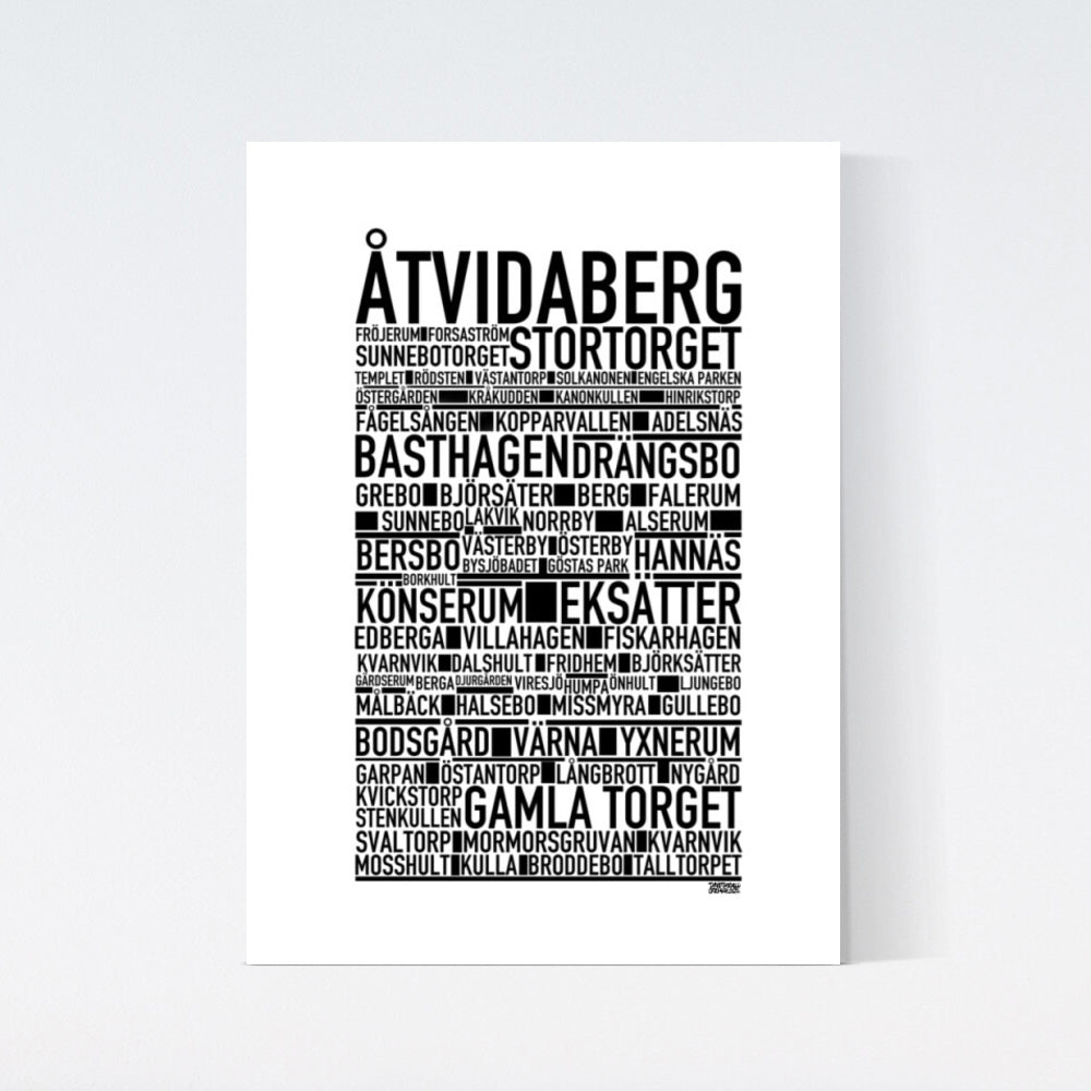 Åtvidaberg Text Poster