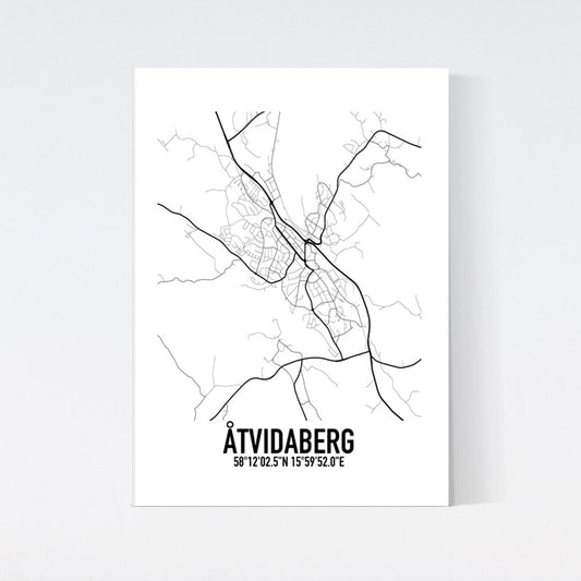 Åtvidaberg Karta Poster