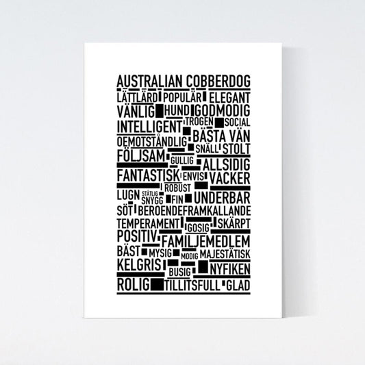 Australian Cobberdog Text Poster