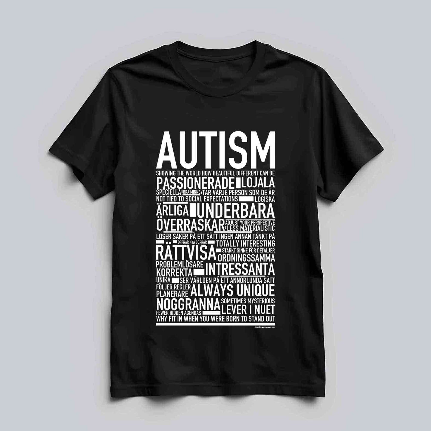 Autism Text T-shirt