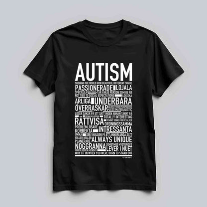 Autism Text T-shirt