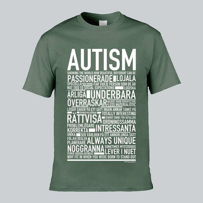 Autism Text T-shirt