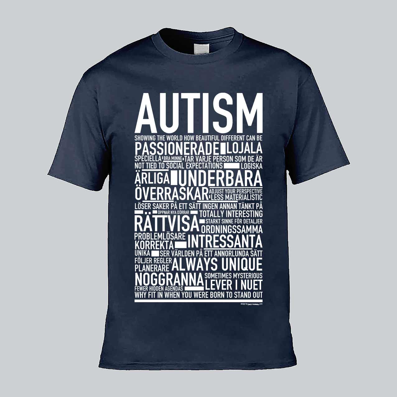 Autism Text T-shirt