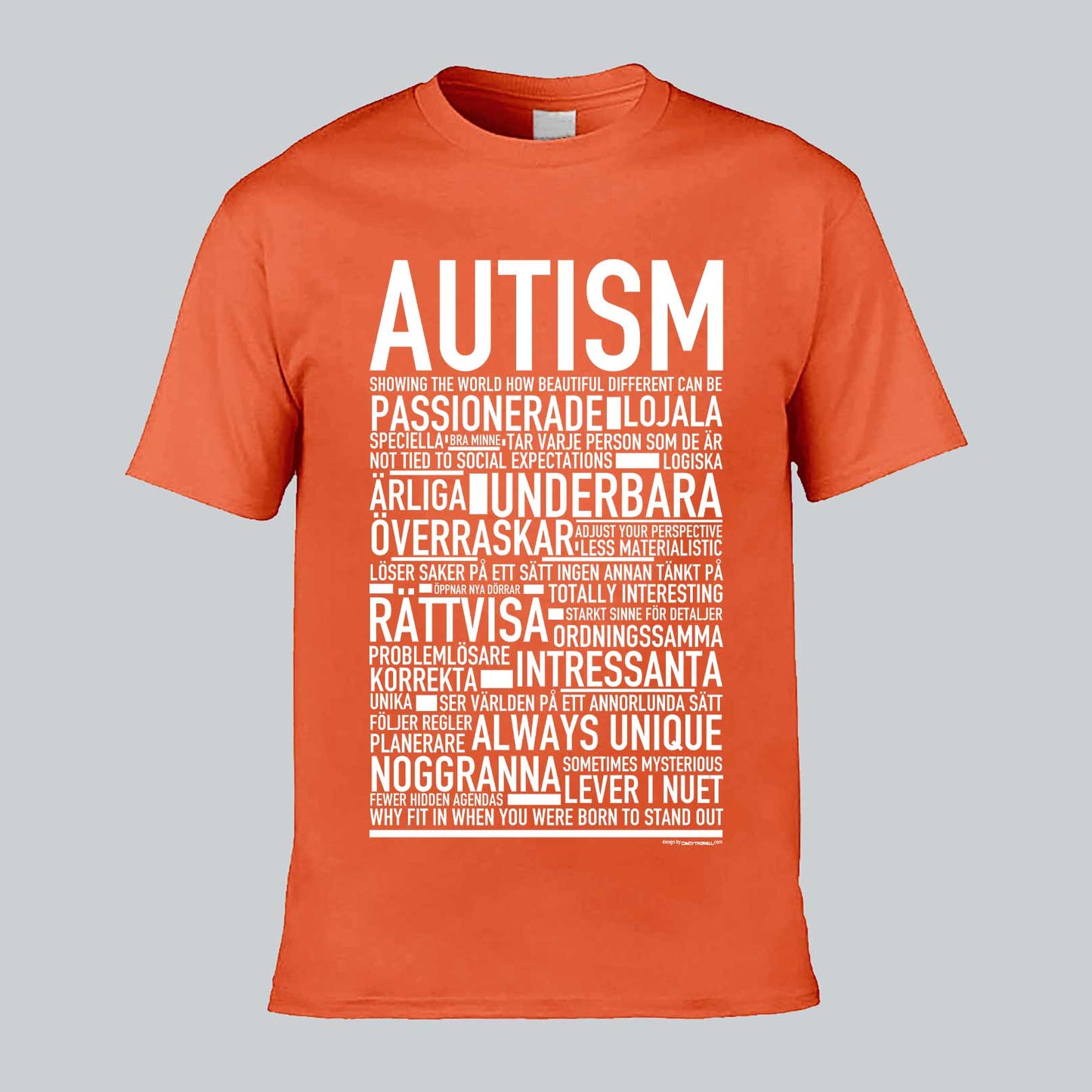 Autism Text T-shirt