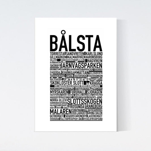 Bålsta Text Poster
