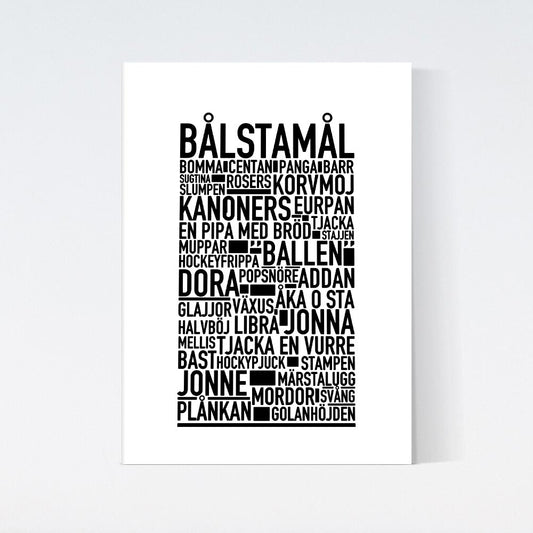Bålstamål Dialekt Text Poster