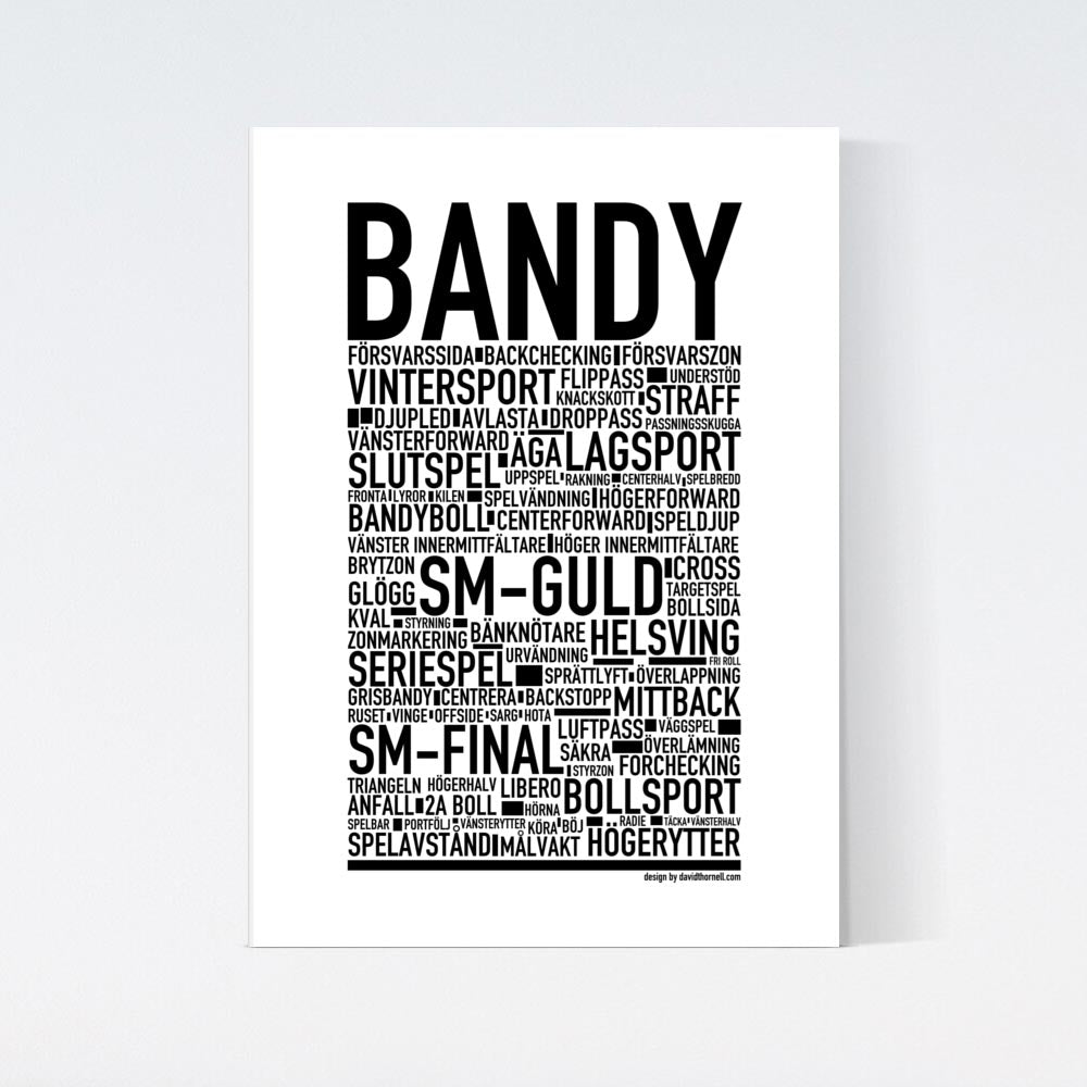 Bandy Text Poster