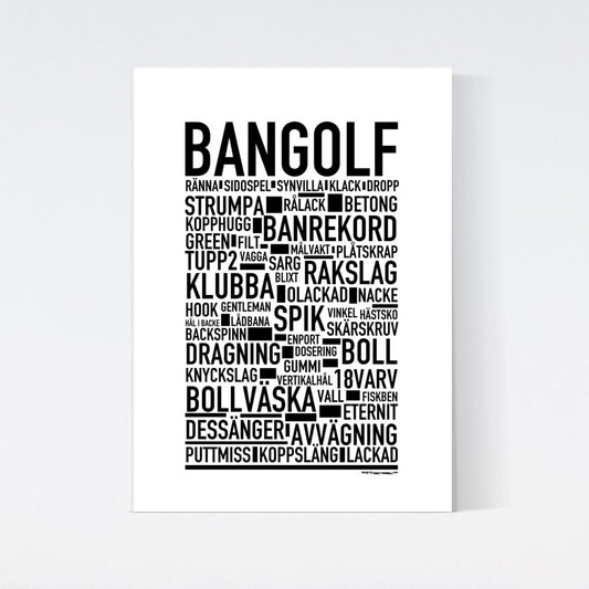 Bangolf Text Poster