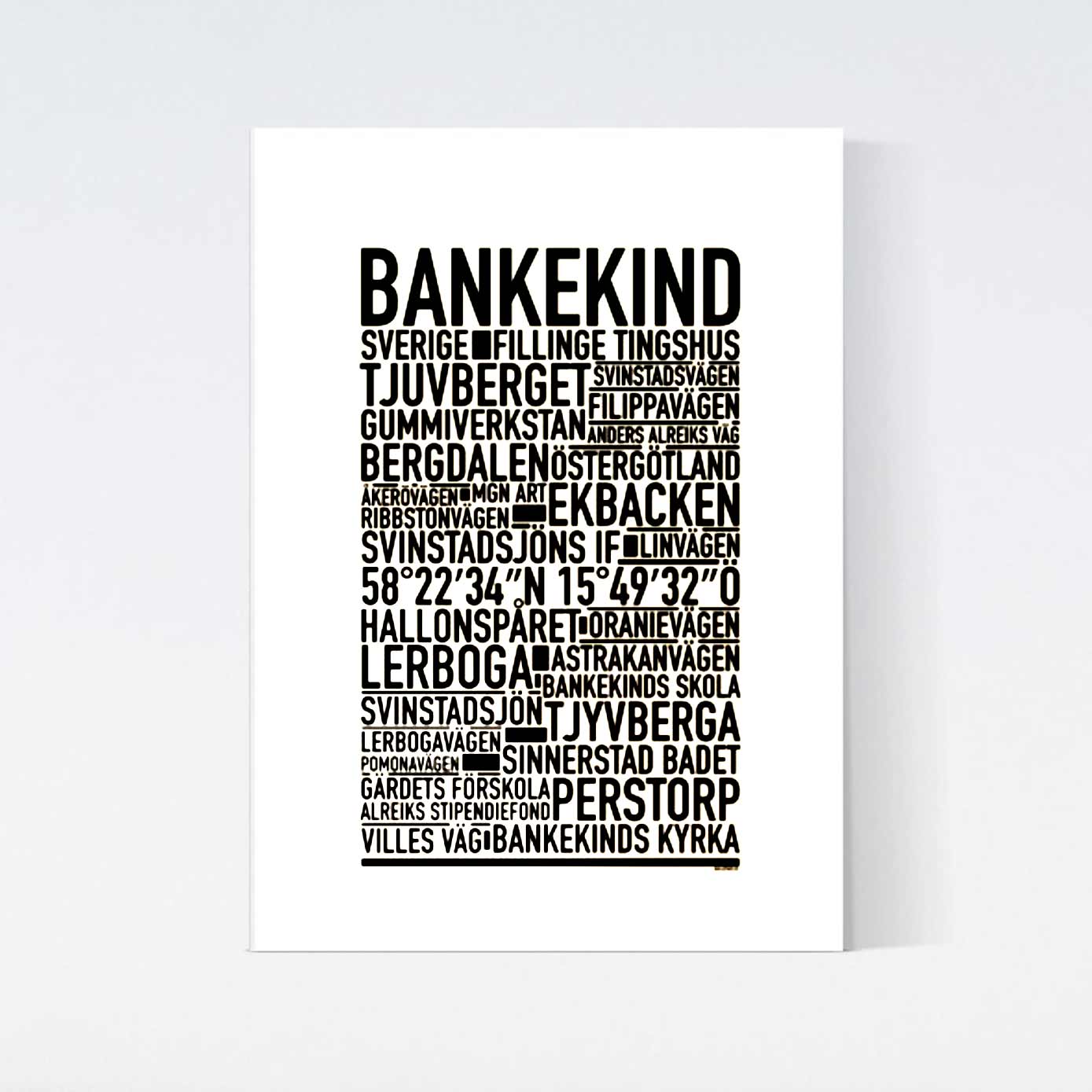 Bankekind Text Poster