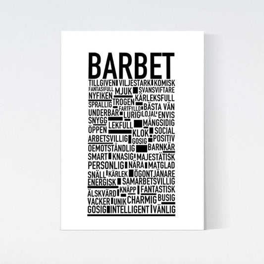 Barbet Text Poster