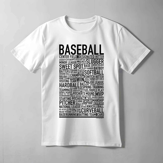 Baseball Text T-shirt