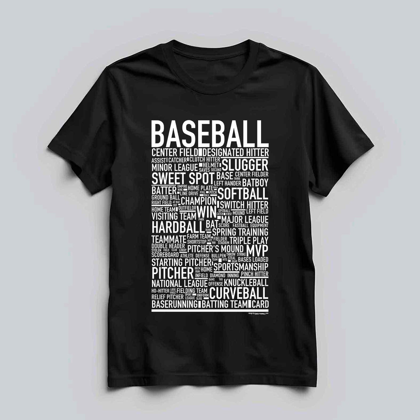 Baseball Text T-shirt