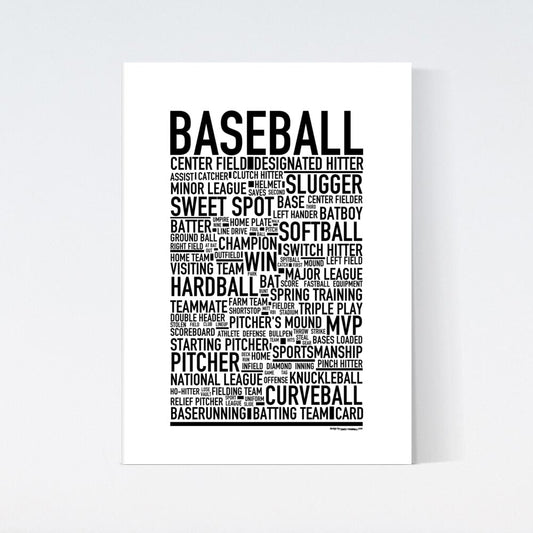 Baseball Text Poster