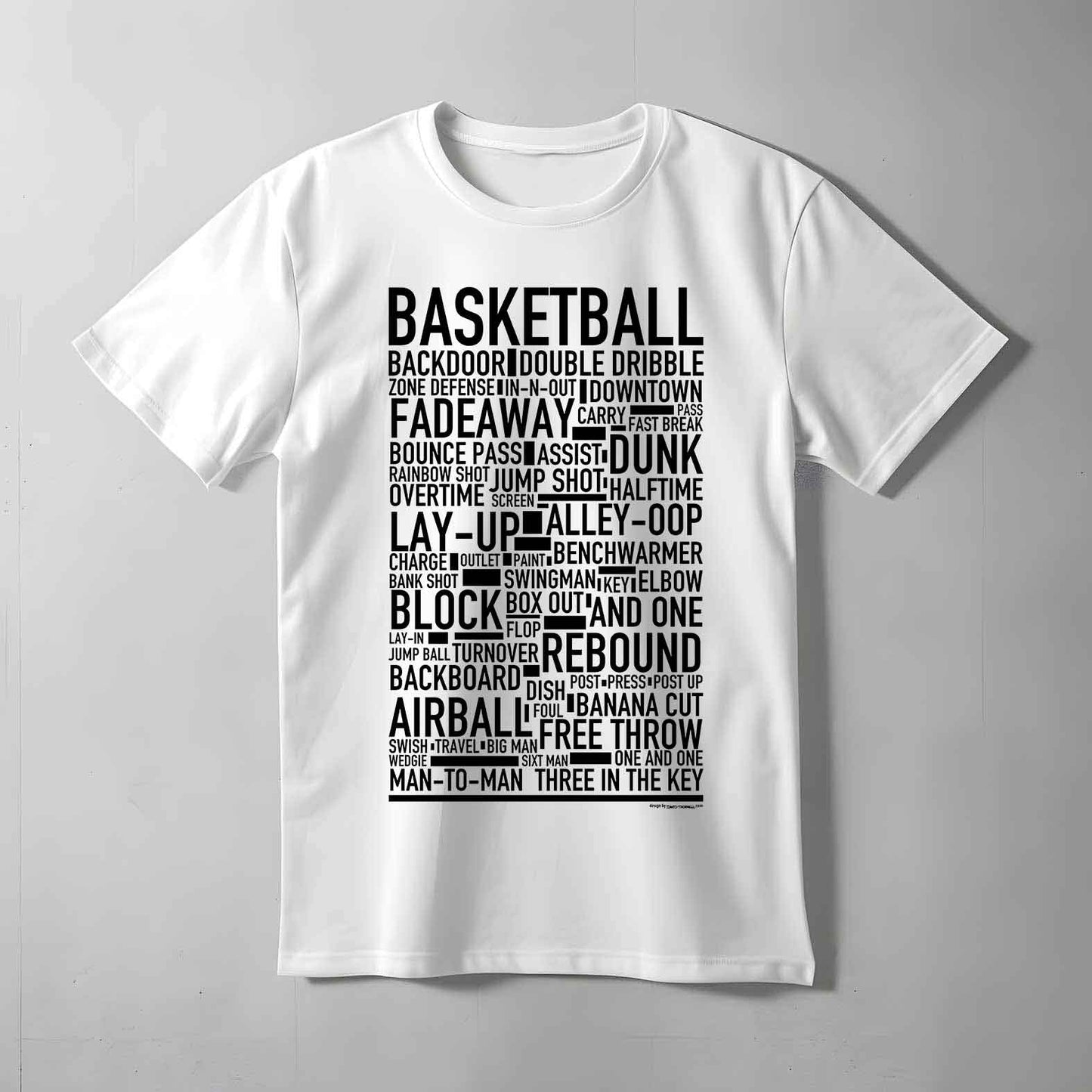 Basketball Text T-shirt