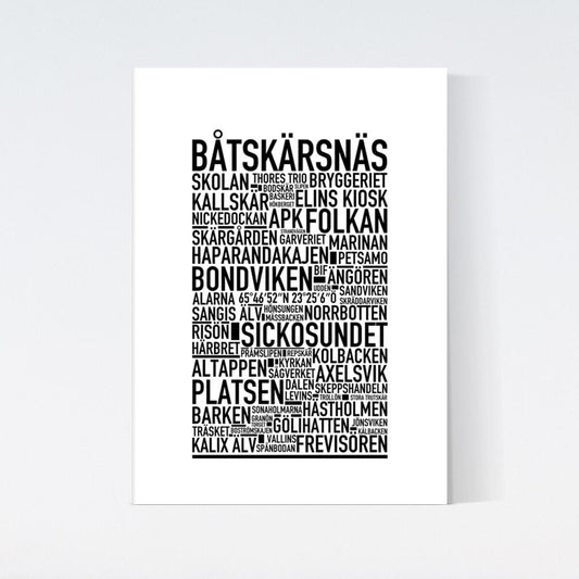 Båtskärsnäs Text Poster