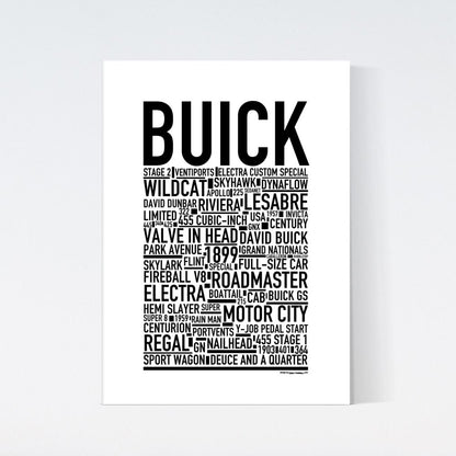 Buick Text Poster