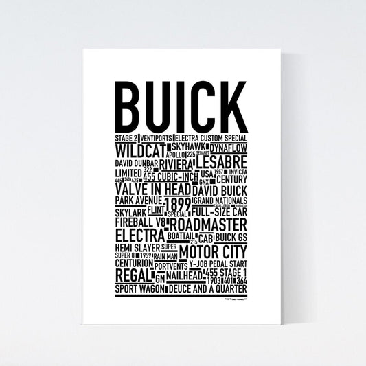 Buick Text Poster