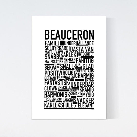 Beauceron Text Poster