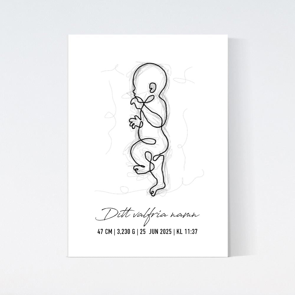 Personlig Födelse Poster