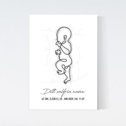 Personlig Födelse Poster