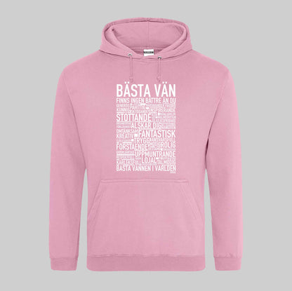 Bästa Vän Text Hoodie