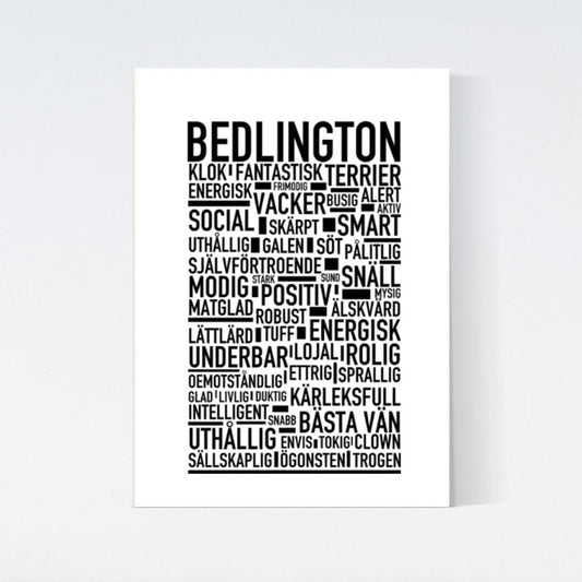 Bedlington Terrier Text Poster