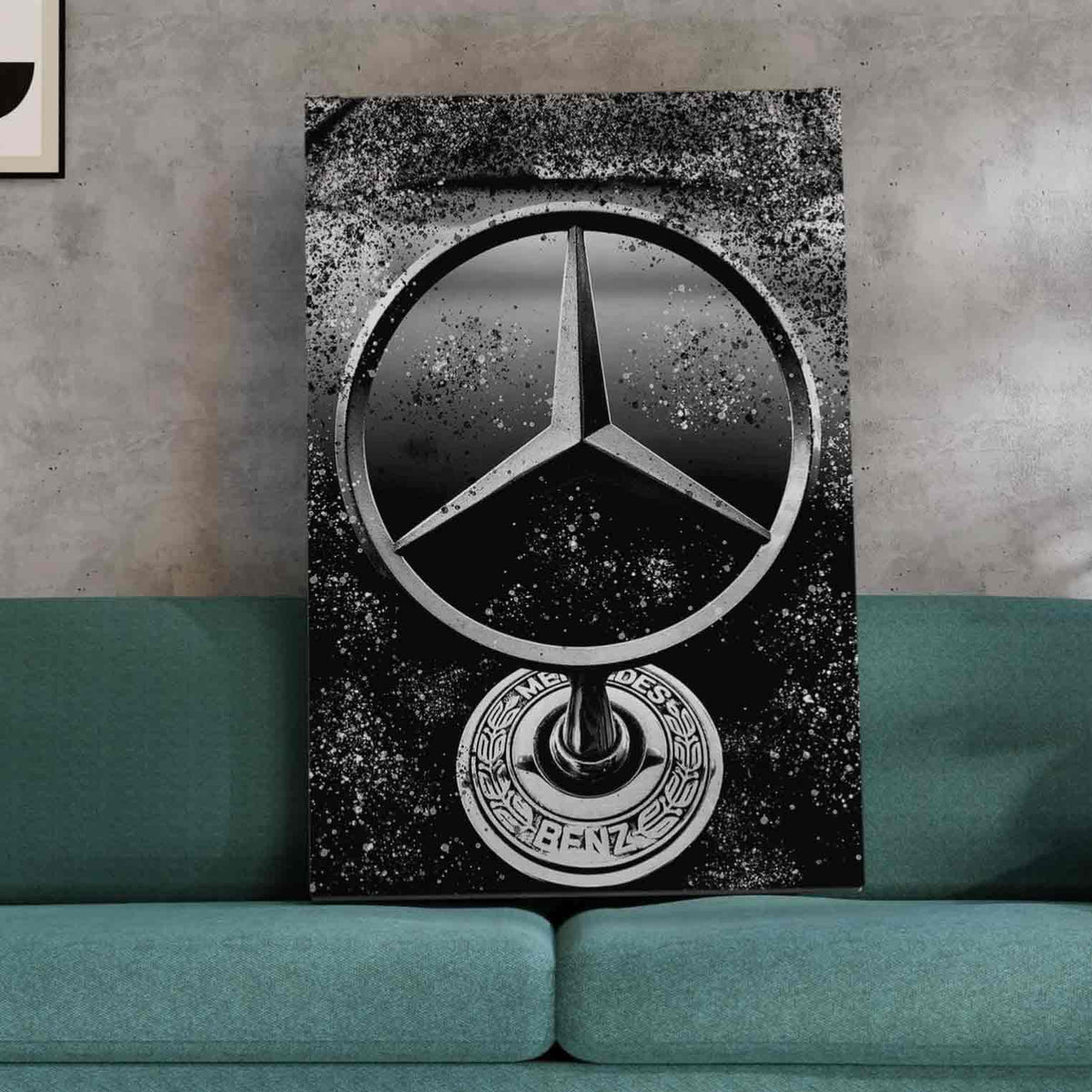 Benz Statue Canvas
