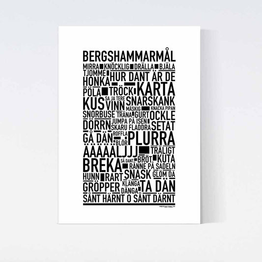 Bergshammarmål Dialekt Text Poster