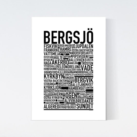 Bergsjö Text Poster