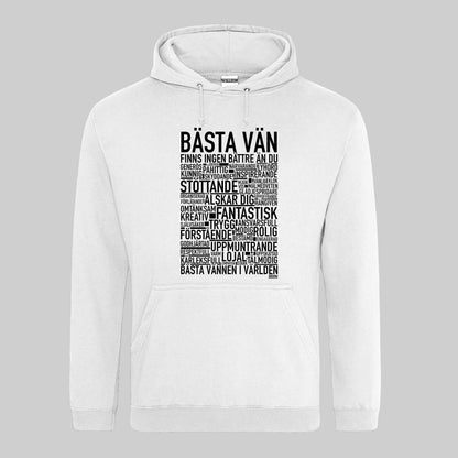 Bästa Vän Text Hoodie