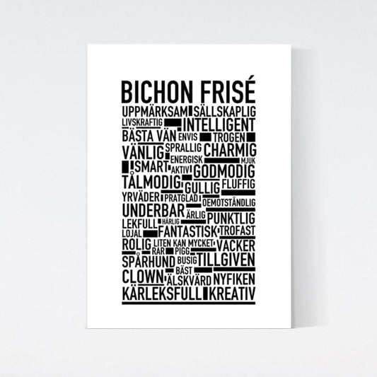 Bichon Frisé Text Poster