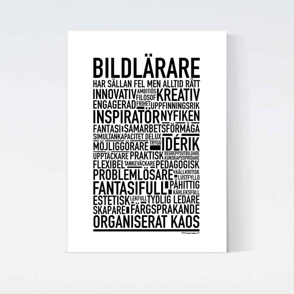 Bildlärare Text Poster