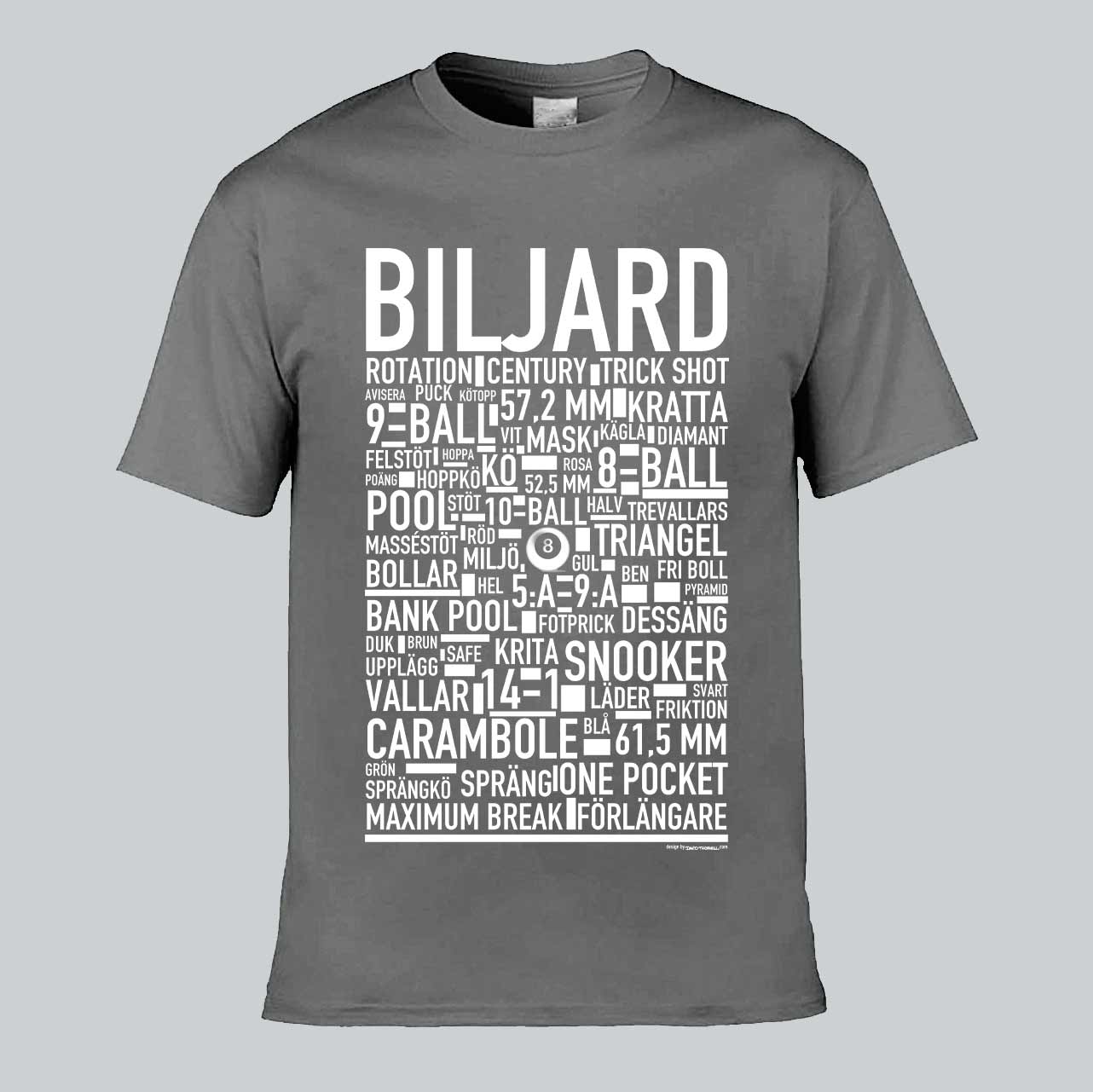 Biljard Text T-shirt