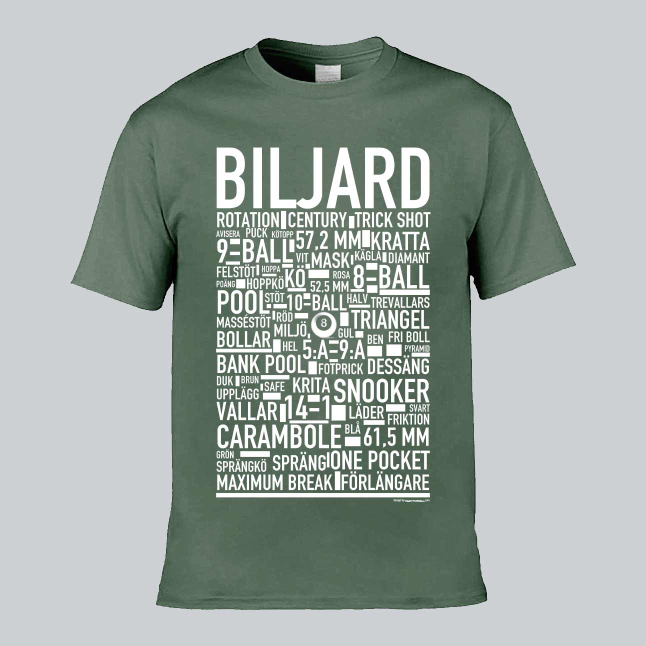 Biljard Text T-shirt
