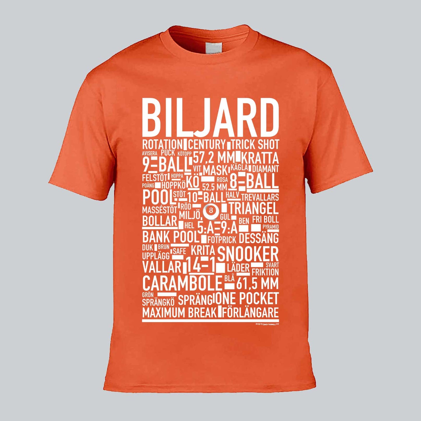 Biljard Text T-shirt