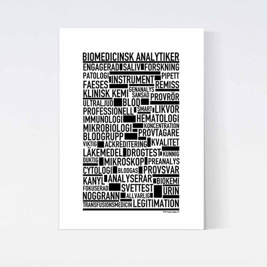 Biomedicinsk Analytiker Text Poster