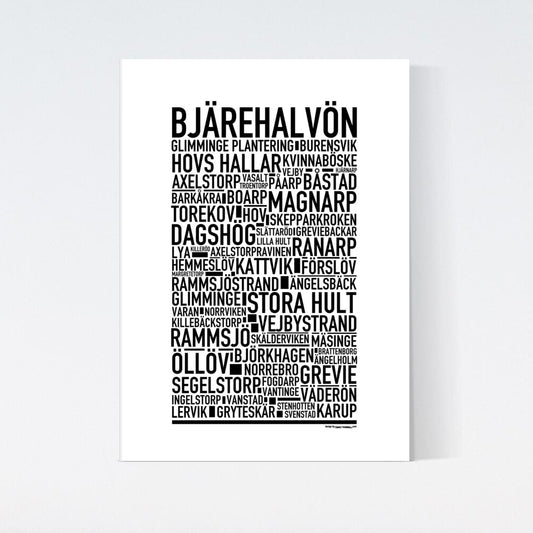 Bjärehalvön Text Poster