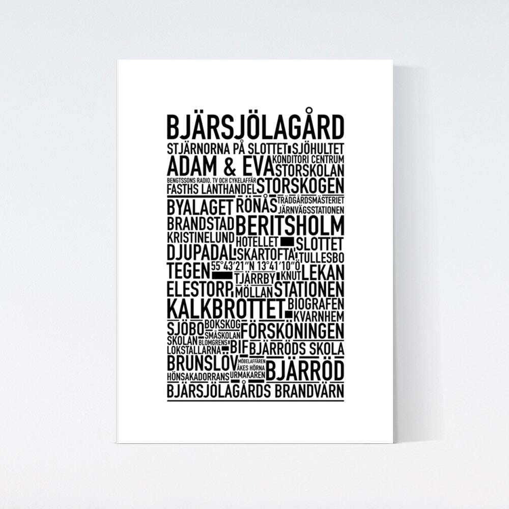 Bjärsjölagård Text Poster