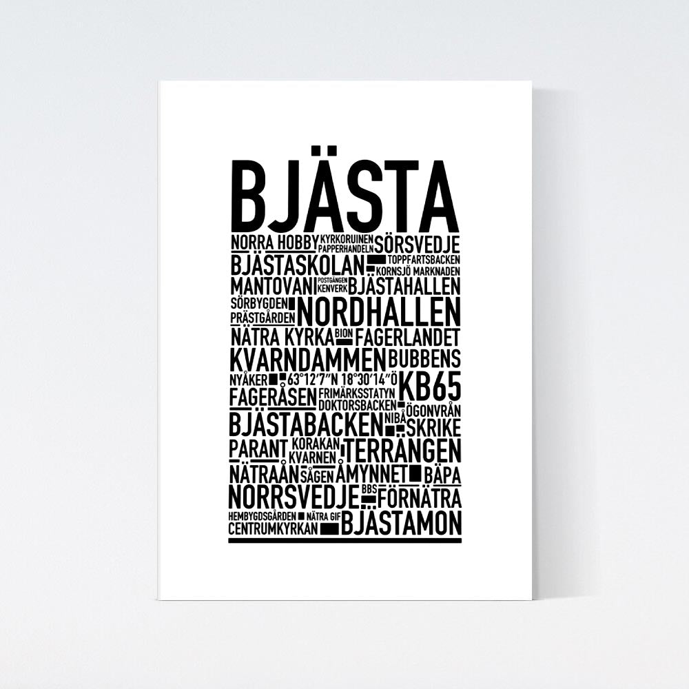 Bjästa Text Poster