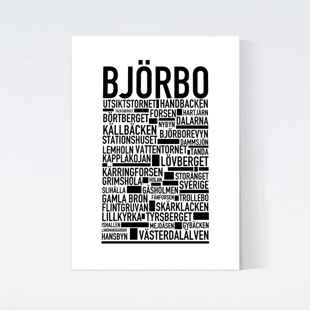 Björbo Text Poster