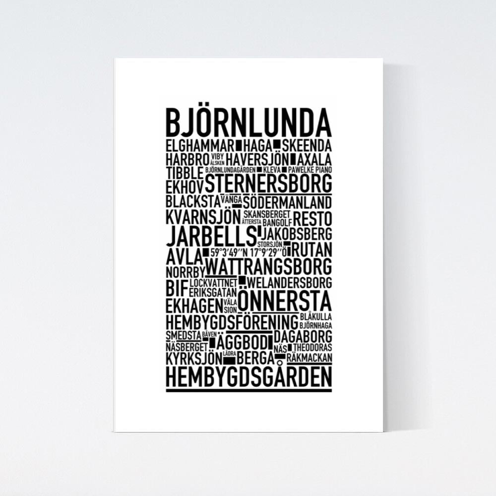 Björnlunda Text Poster