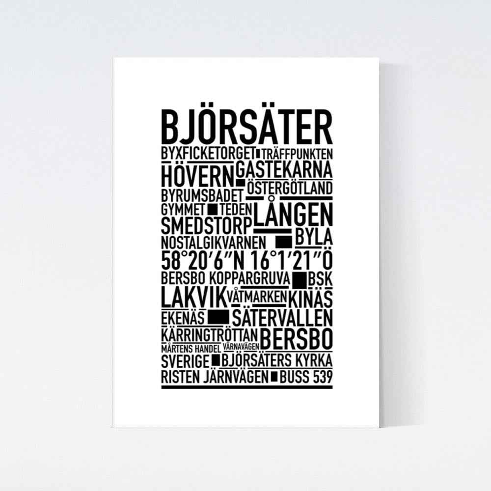 Björsäter Text Poster