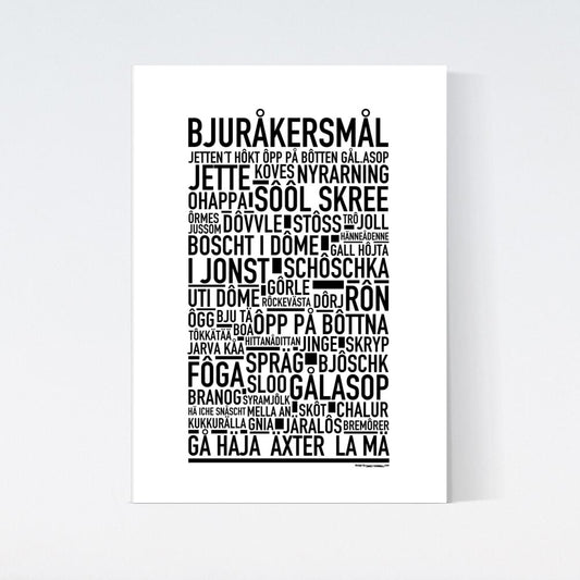 Bjuråkersmål Dialekt Text Poster