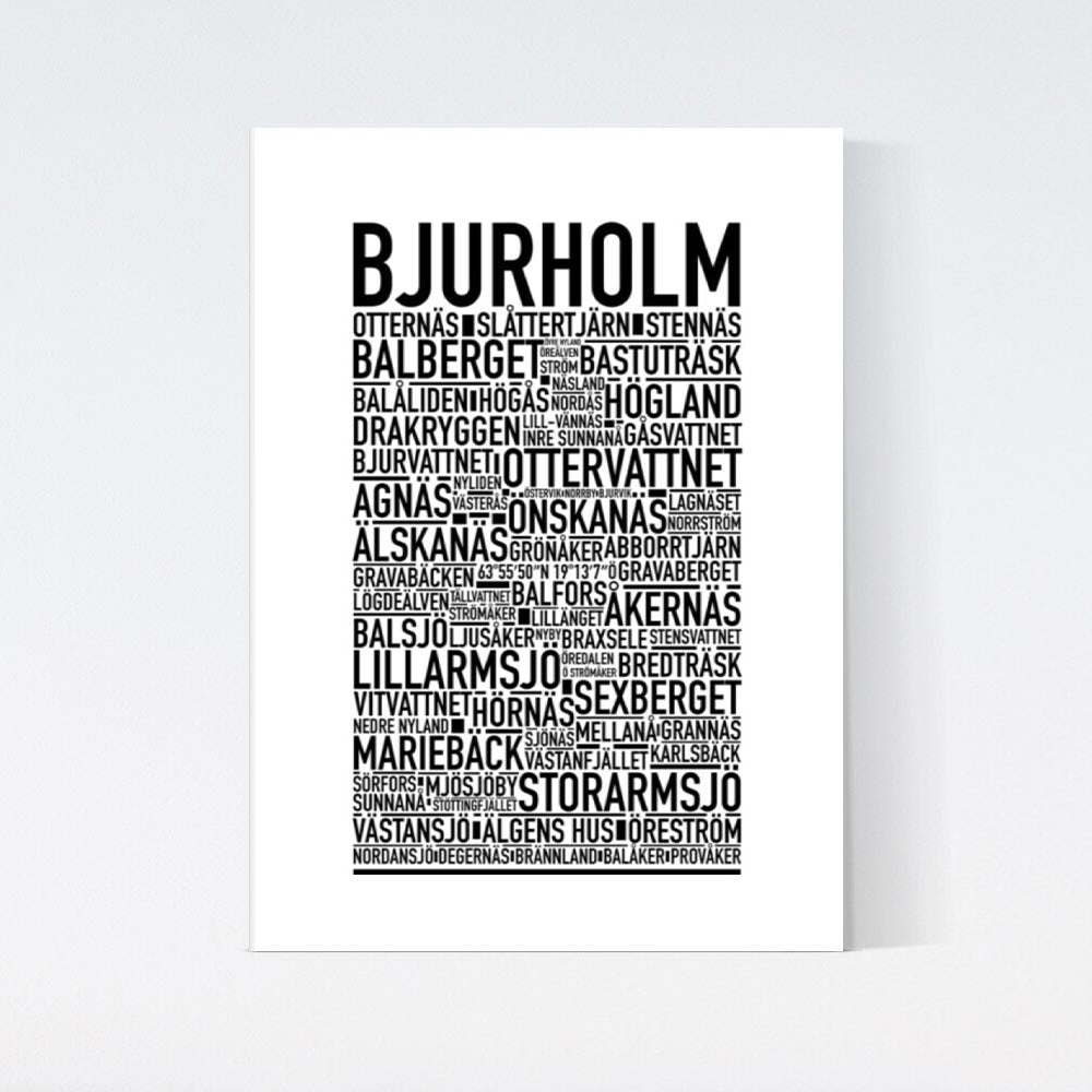 Bjurholm Text Poster