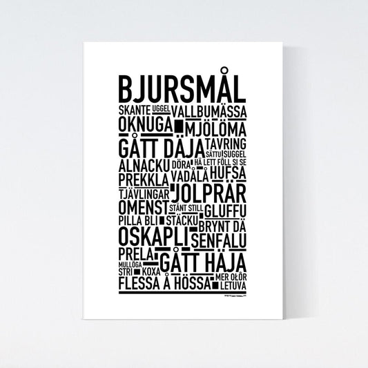 Bjursmål Dialekt Text Poster